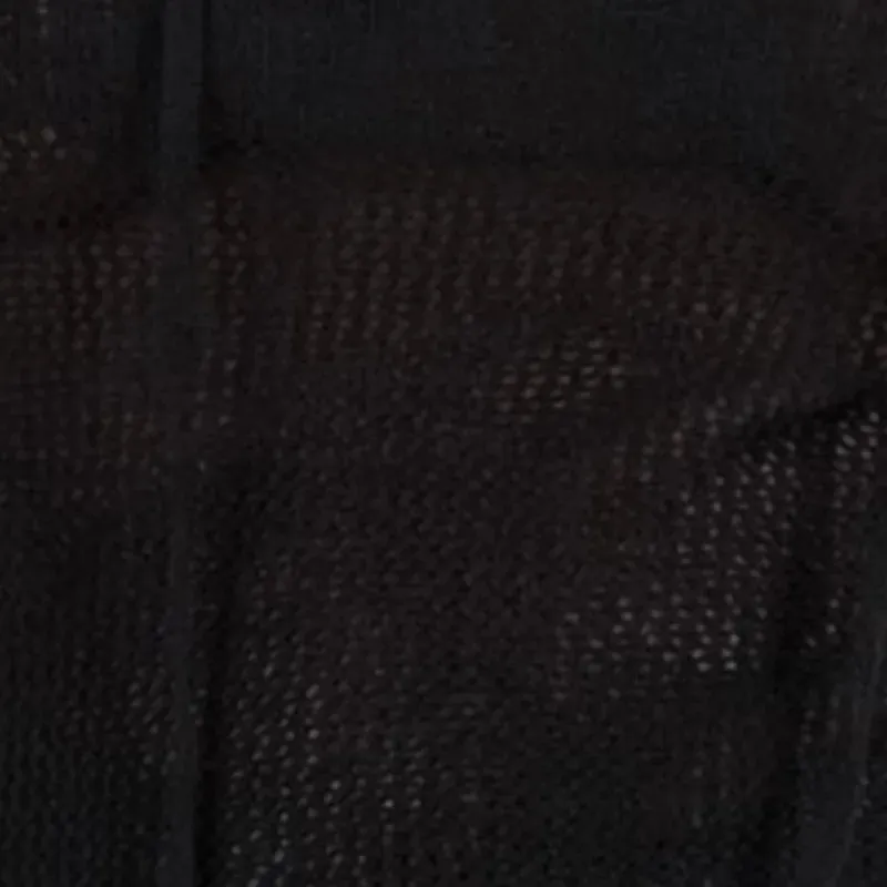 Knit Sheer Tie Up Front Top