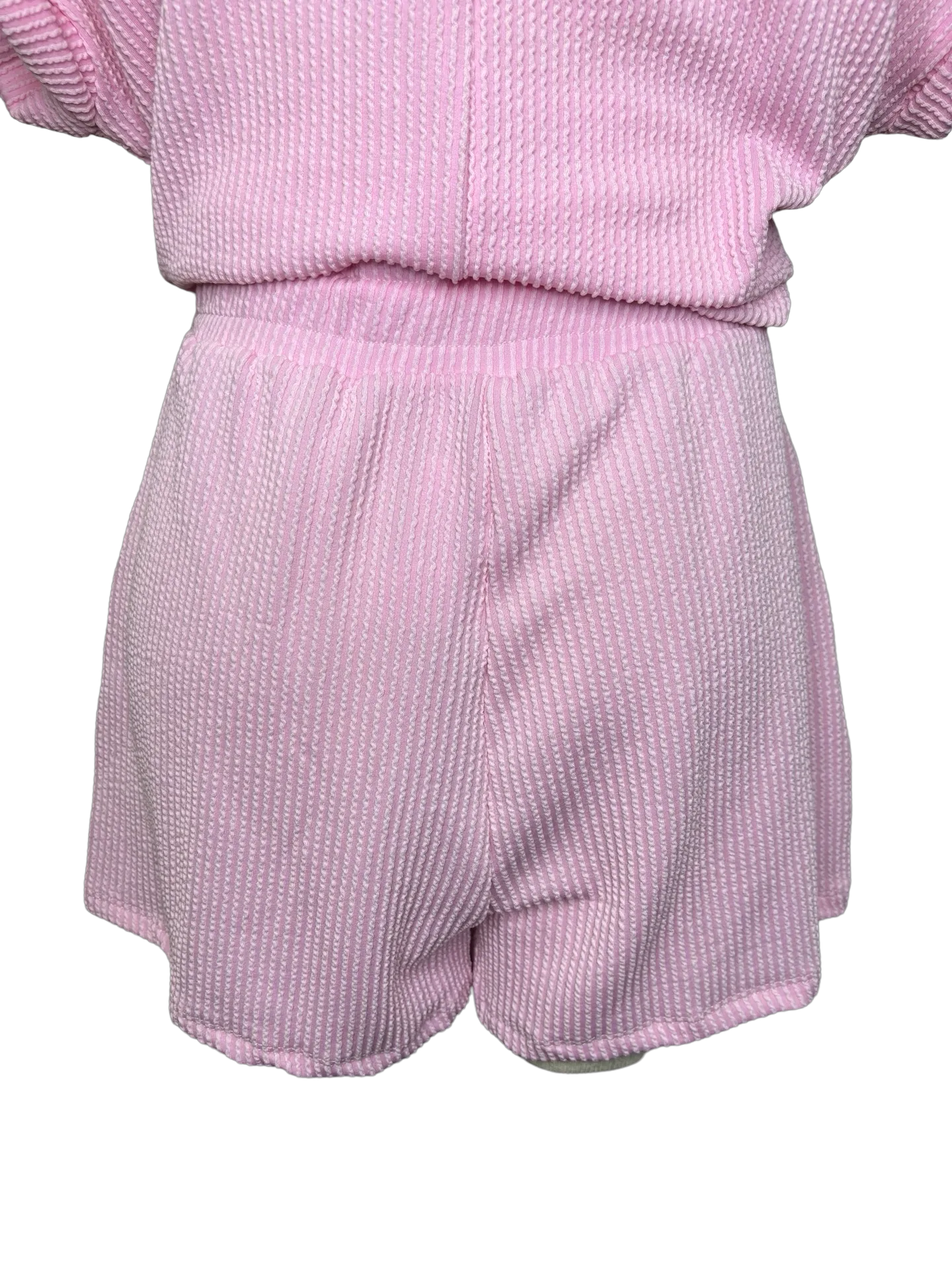 Knit Short Big Pockets Baby Pink