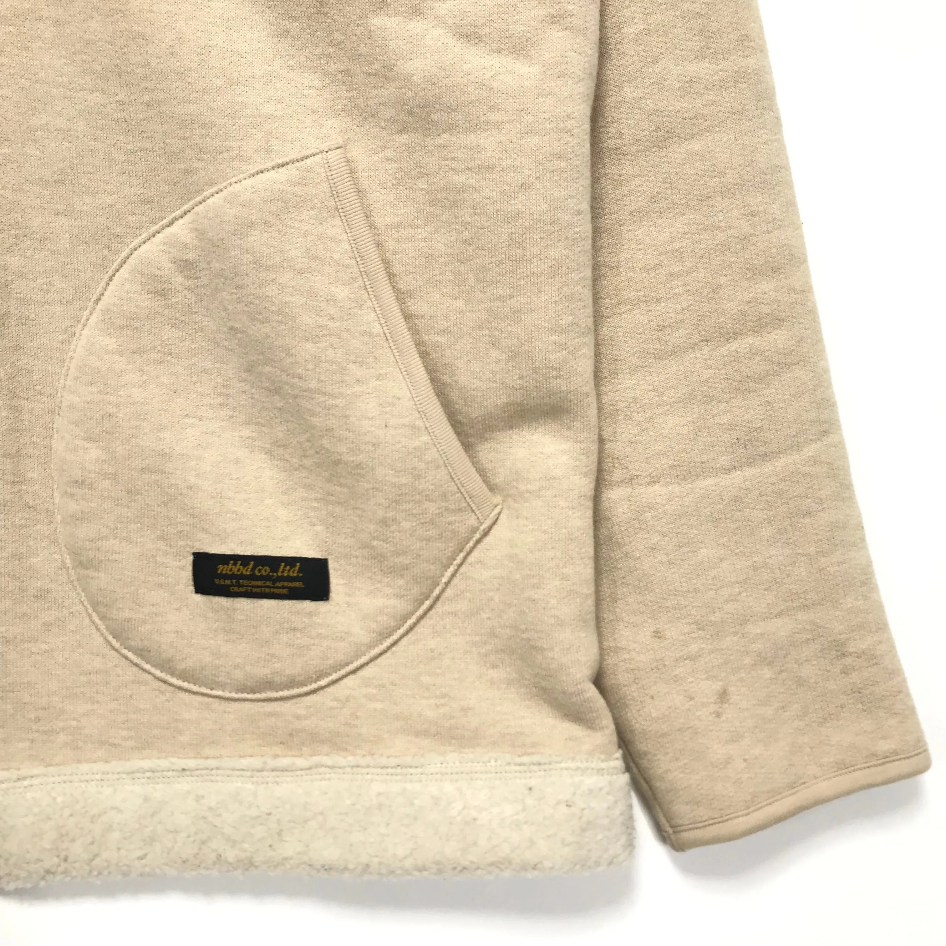 [L] Neighborhood 12AW Everest Fleece Zip Up Jacket Beige
