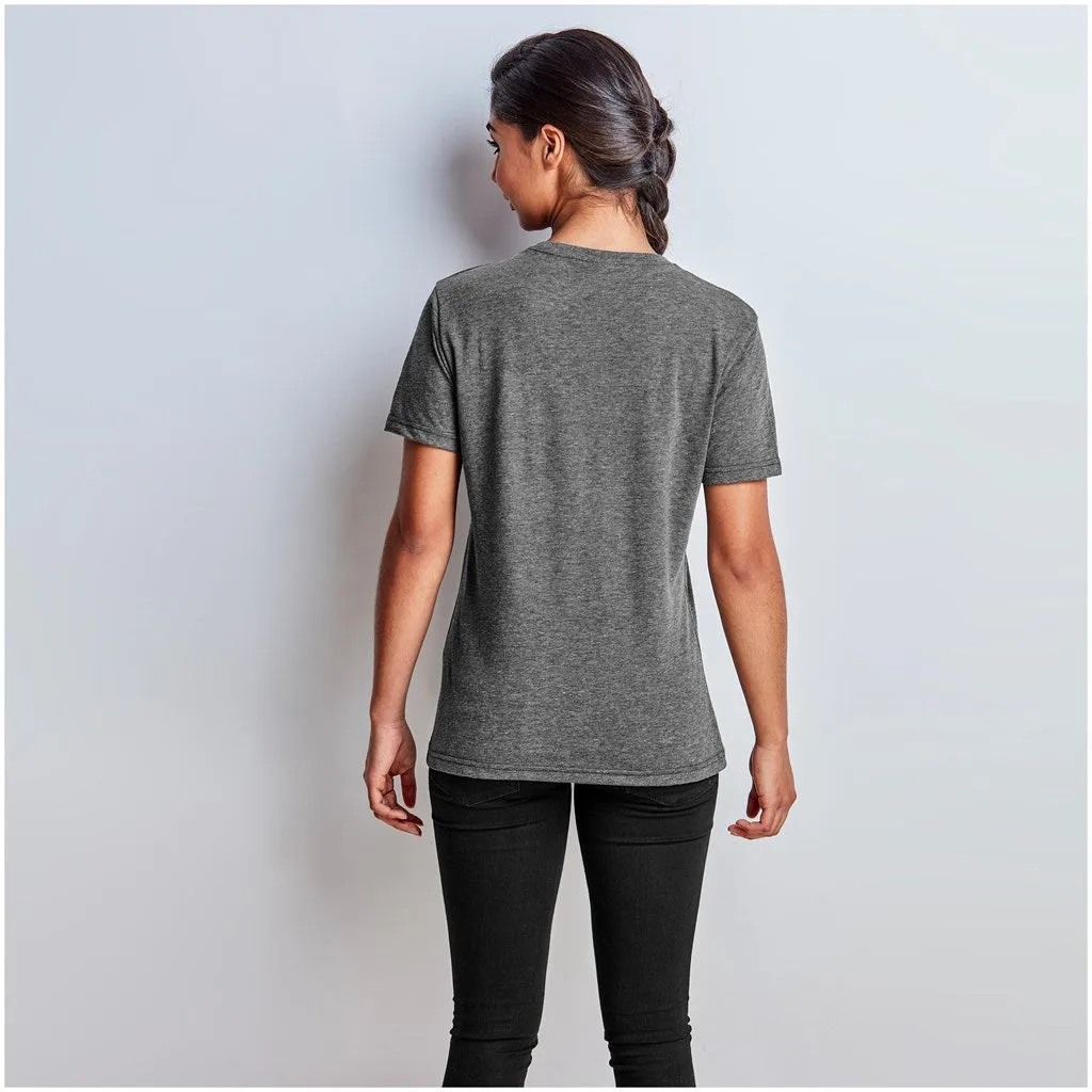 Ladies Melange V-Neck T-Shirt