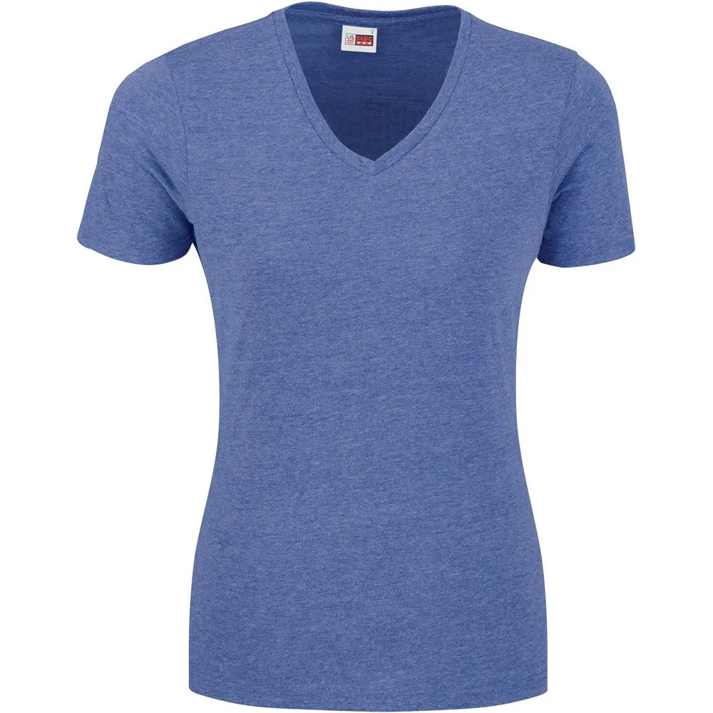 Ladies Melange V-Neck T-Shirt