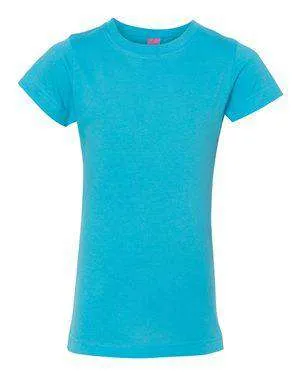 LAT Girl's Fine Jersey Crew Neck T-Shirt - 2616
