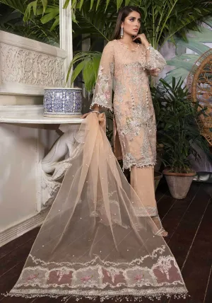 Latest Net Dress in Peach Color #Y6213
