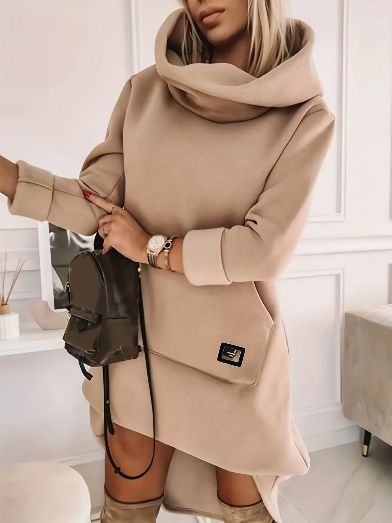 Laurel - Hooded sweatshirt dress