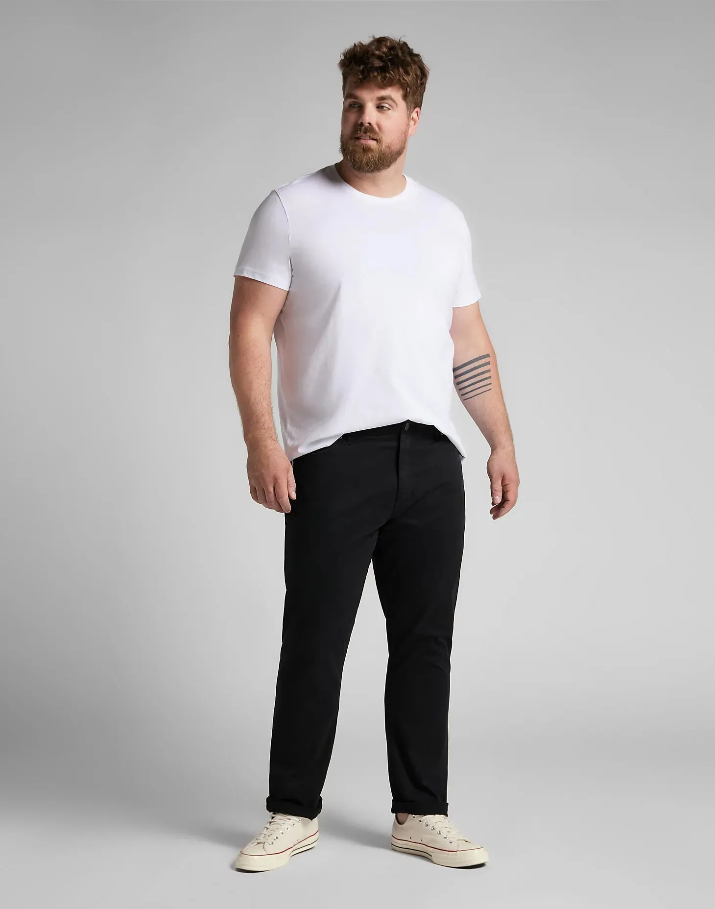 Lee Men's Twin Pack Crew T-Shirt In White