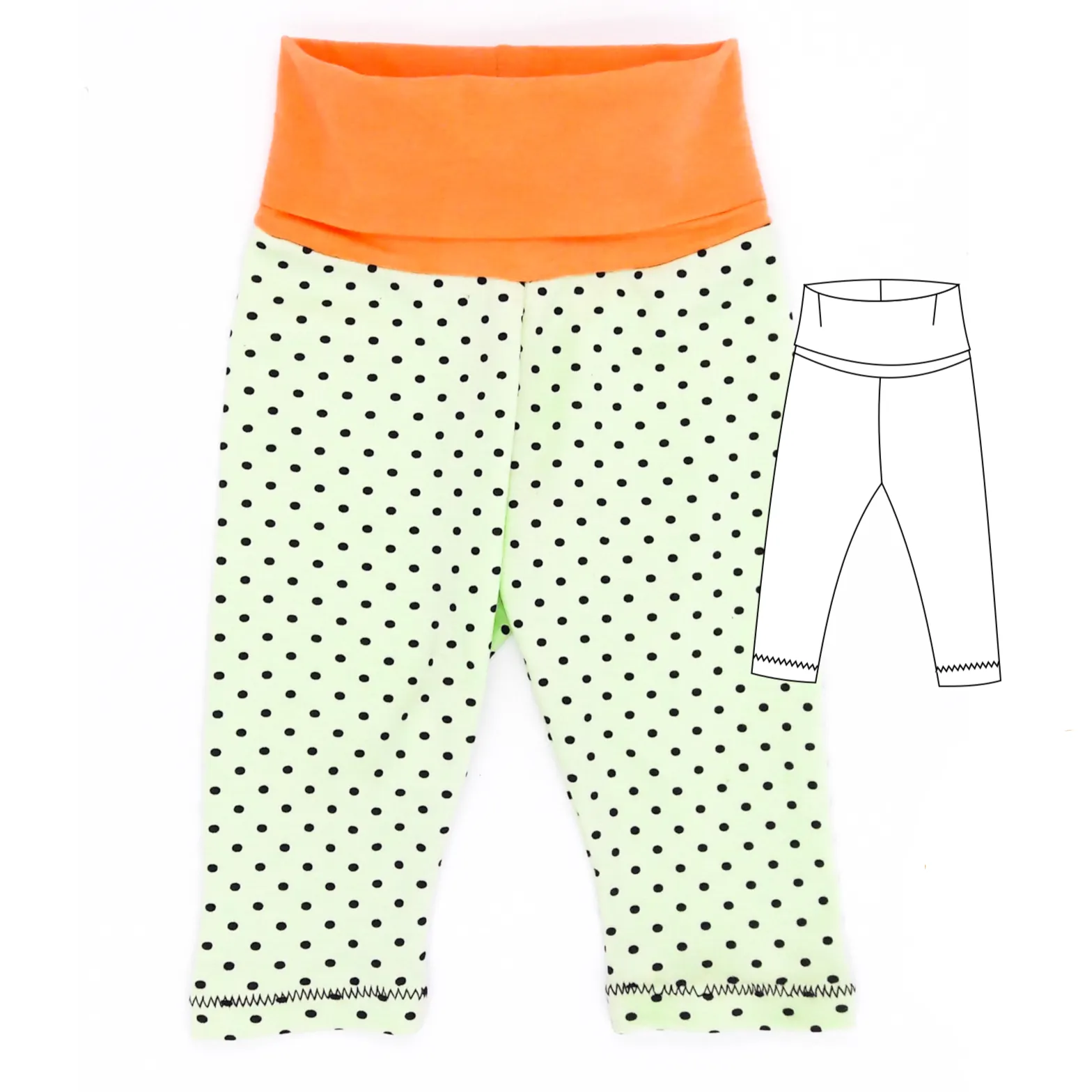 Leggings Baby Sewing Patterns for Girl and Boy Sizes NEWBORN - 3 YEARS