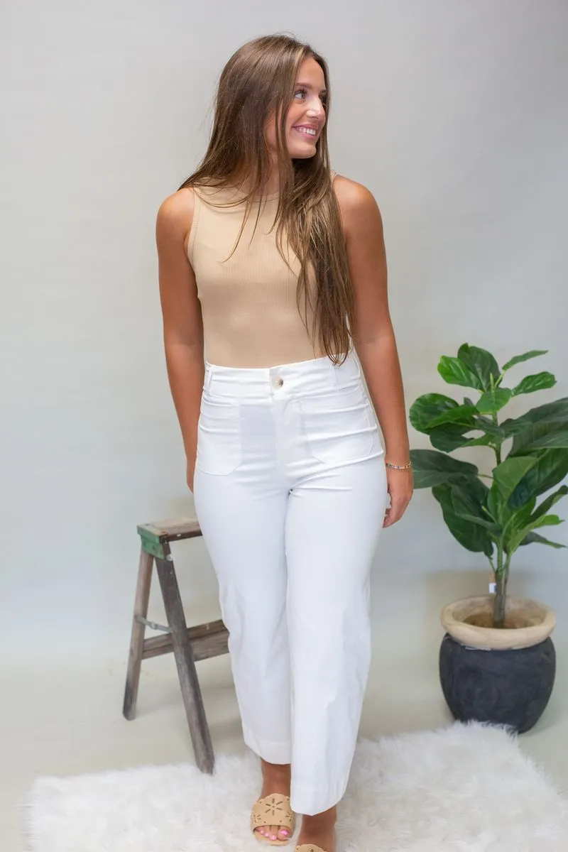 Lelis MT9737 Taupe Sleeveless Bodysuit