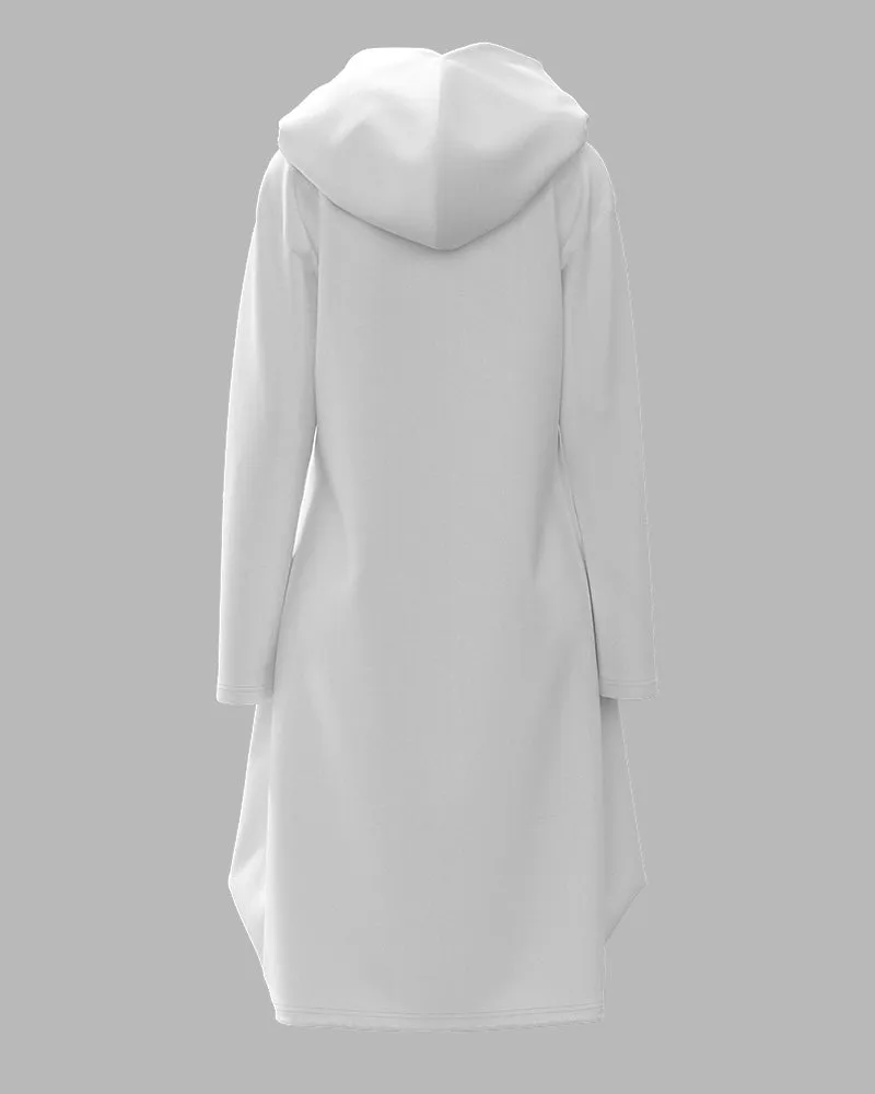 Letter Print Long Sleeve Sweatshirt Dress