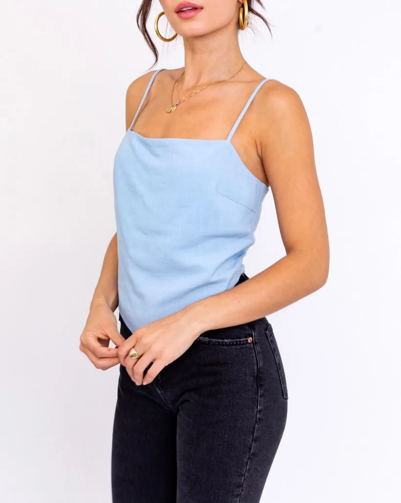 Linen Bandana Crop Top