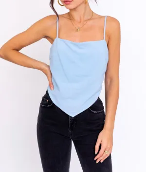 Linen Bandana Crop Top