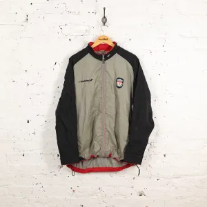 Liverpool 2002 Reebok Shell Training Tracksuit Top Jacket - Black - L
