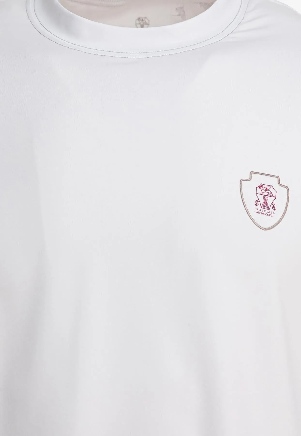 Logo Embroidered Crewneck T-shirt