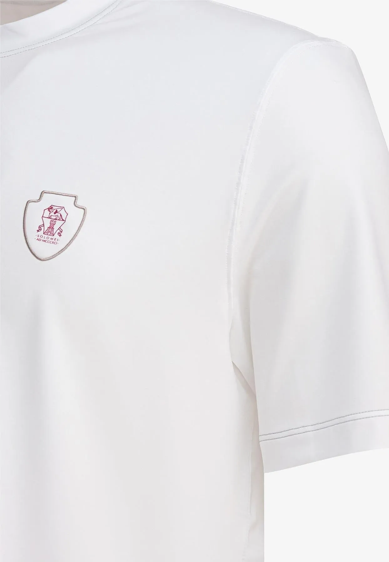 Logo Embroidered Crewneck T-shirt