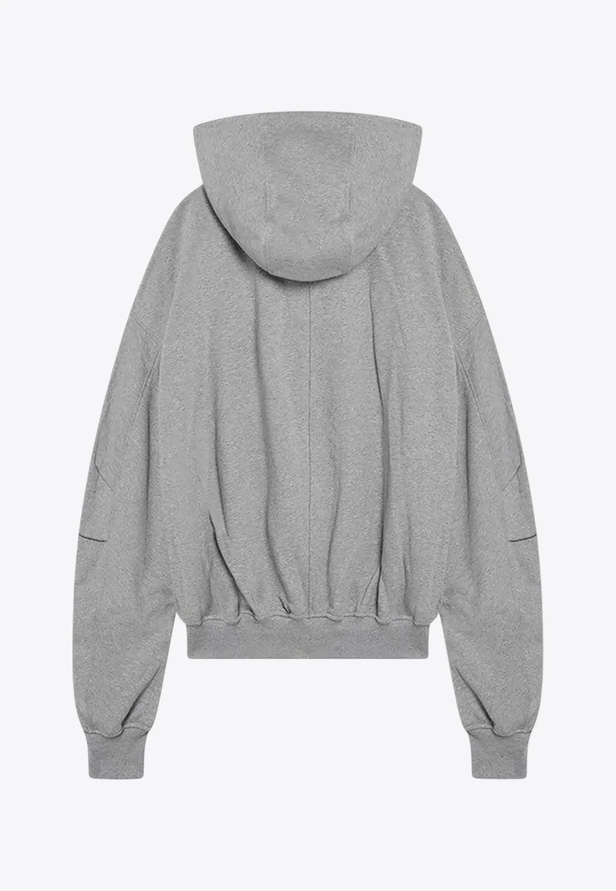 Logo Embroidered Zip-Up Hoodie