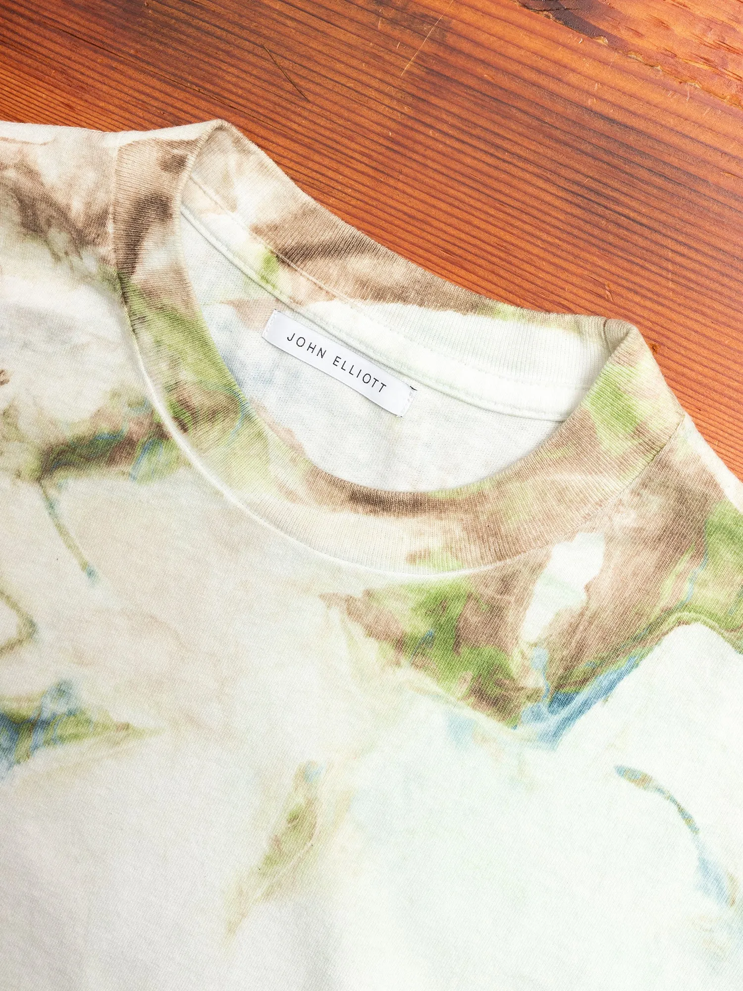 Long Sleeve University T-Shirt in Earth Dye