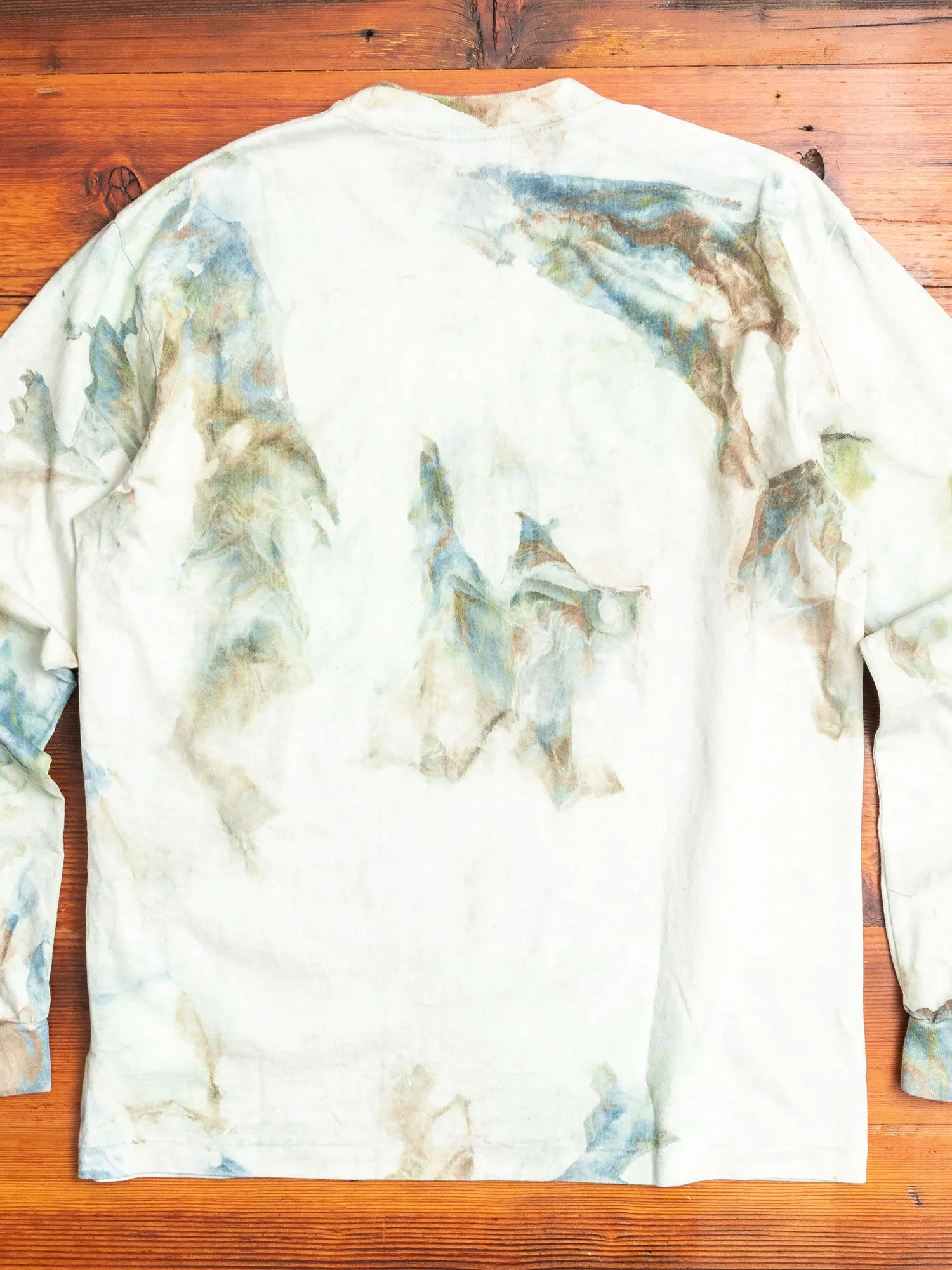 Long Sleeve University T-Shirt in Earth Dye