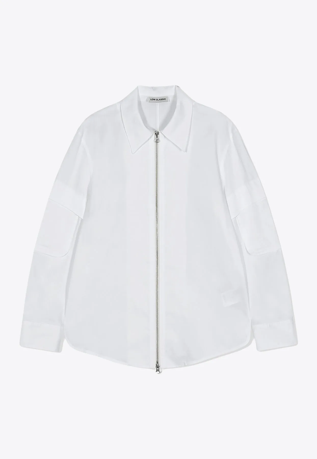 Long-Sleeved Zip-Up Shirt