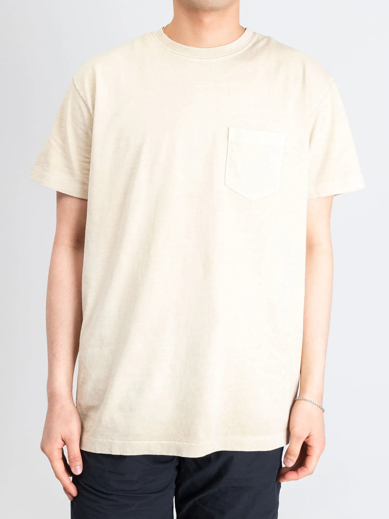 Loose Stitch Pocket Tee in Washed Dune