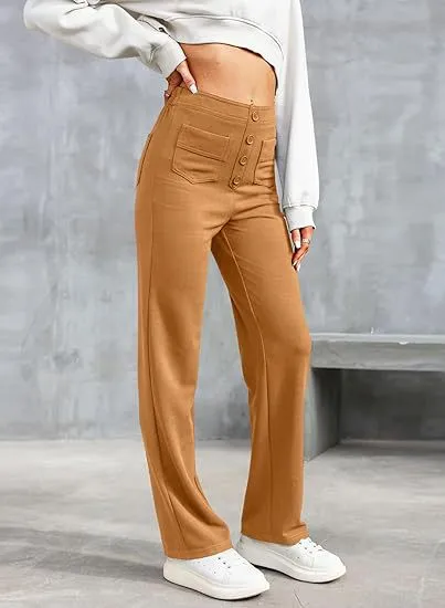 Lotte - Comfortable Elastic Casual Pants