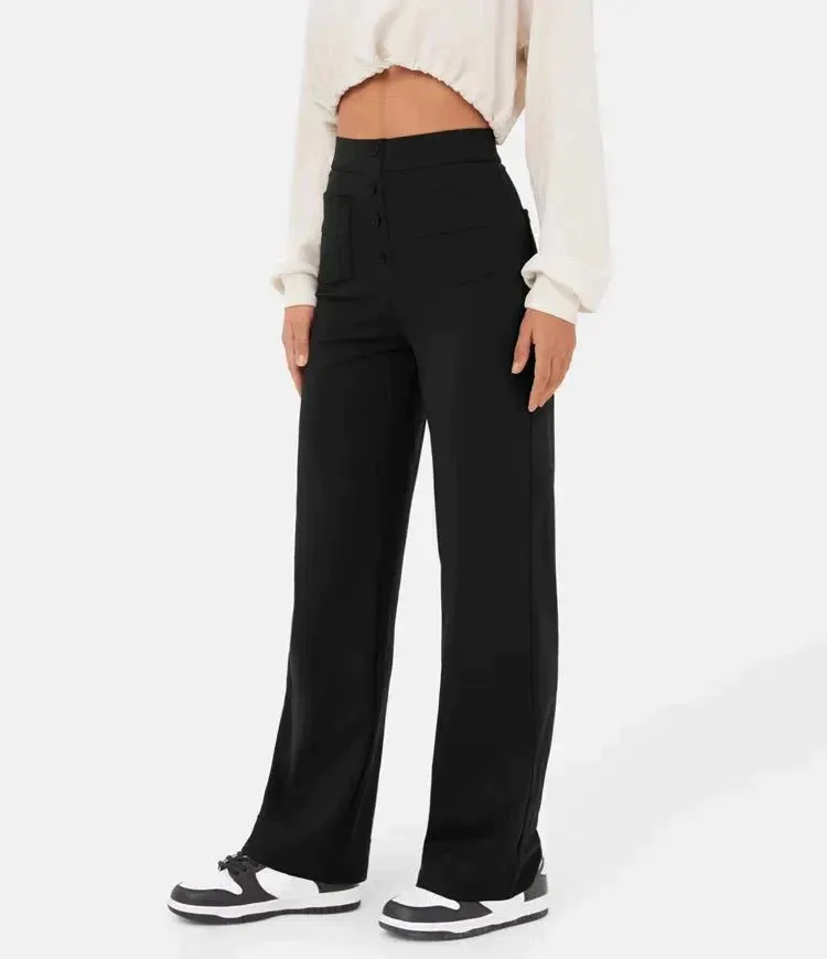 Lotte - Comfortable Elastic Casual Pants