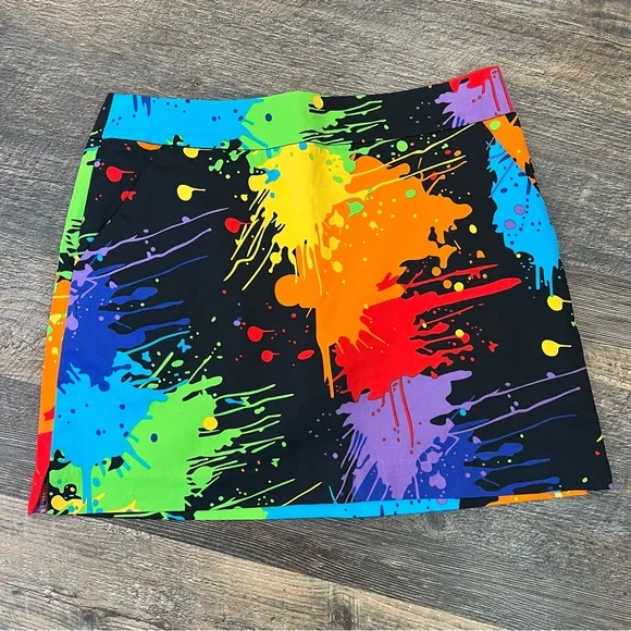 Loudmouth Golf Skorts - Paintballs Size 8