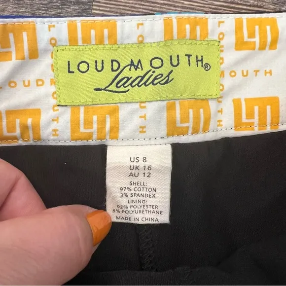 Loudmouth Golf Skorts - Paintballs Size 8