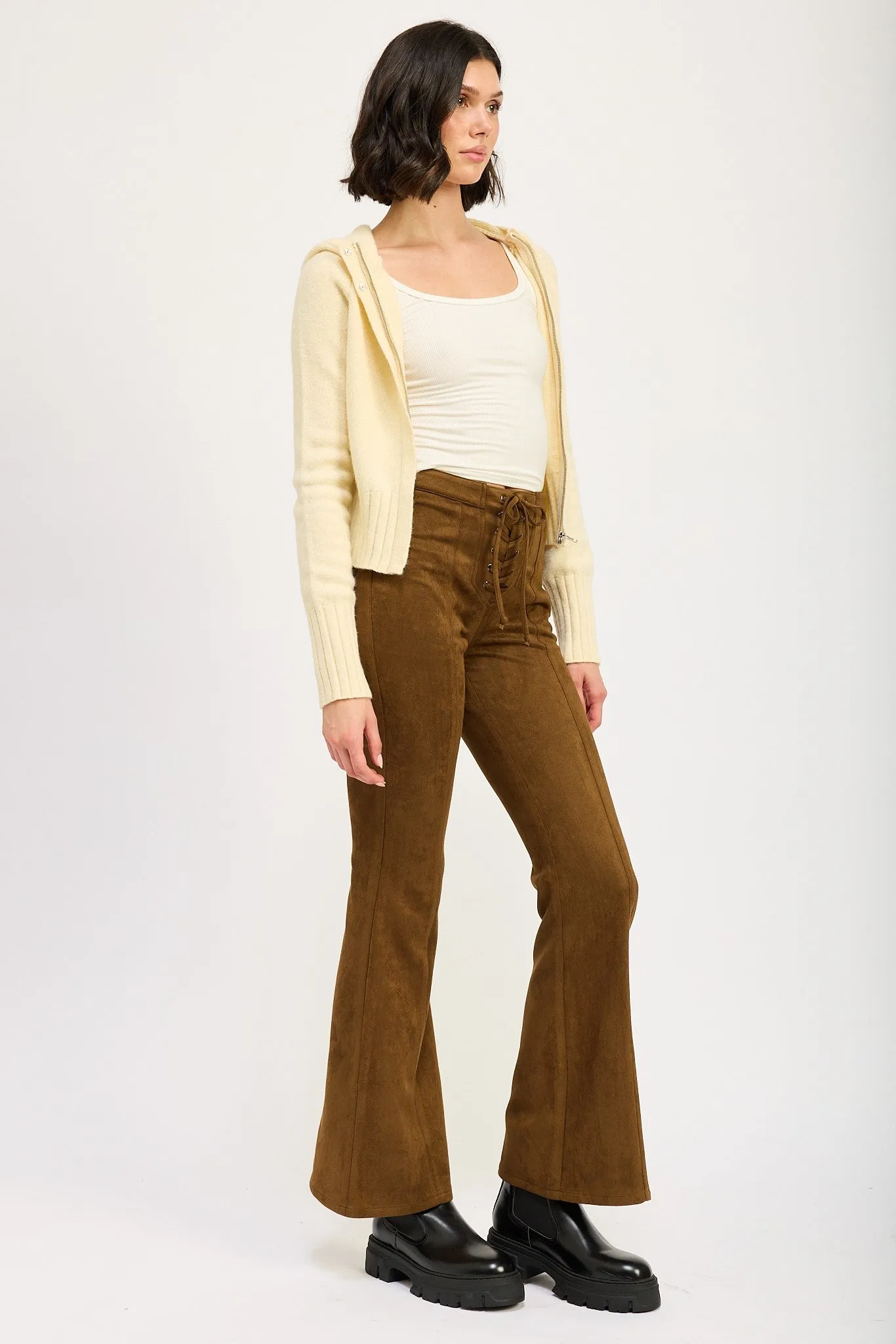 Love Rush Sweater Zip Up in Ivory