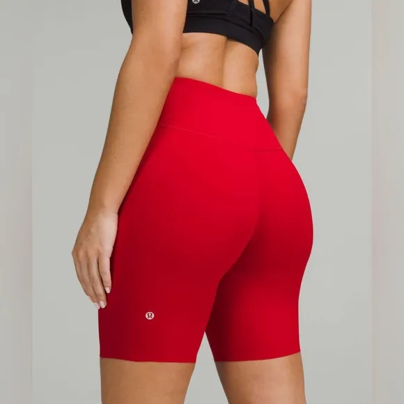 Lululemon Base Pace High-Rise Short 8” Dark Red