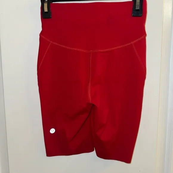 Lululemon Base Pace High-Rise Short 8” Dark Red