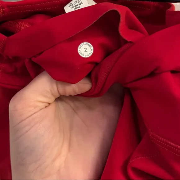 Lululemon Base Pace High-Rise Short 8” Dark Red
