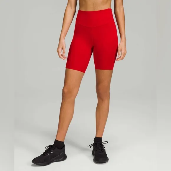 Lululemon Base Pace High-Rise Short 8” Dark Red