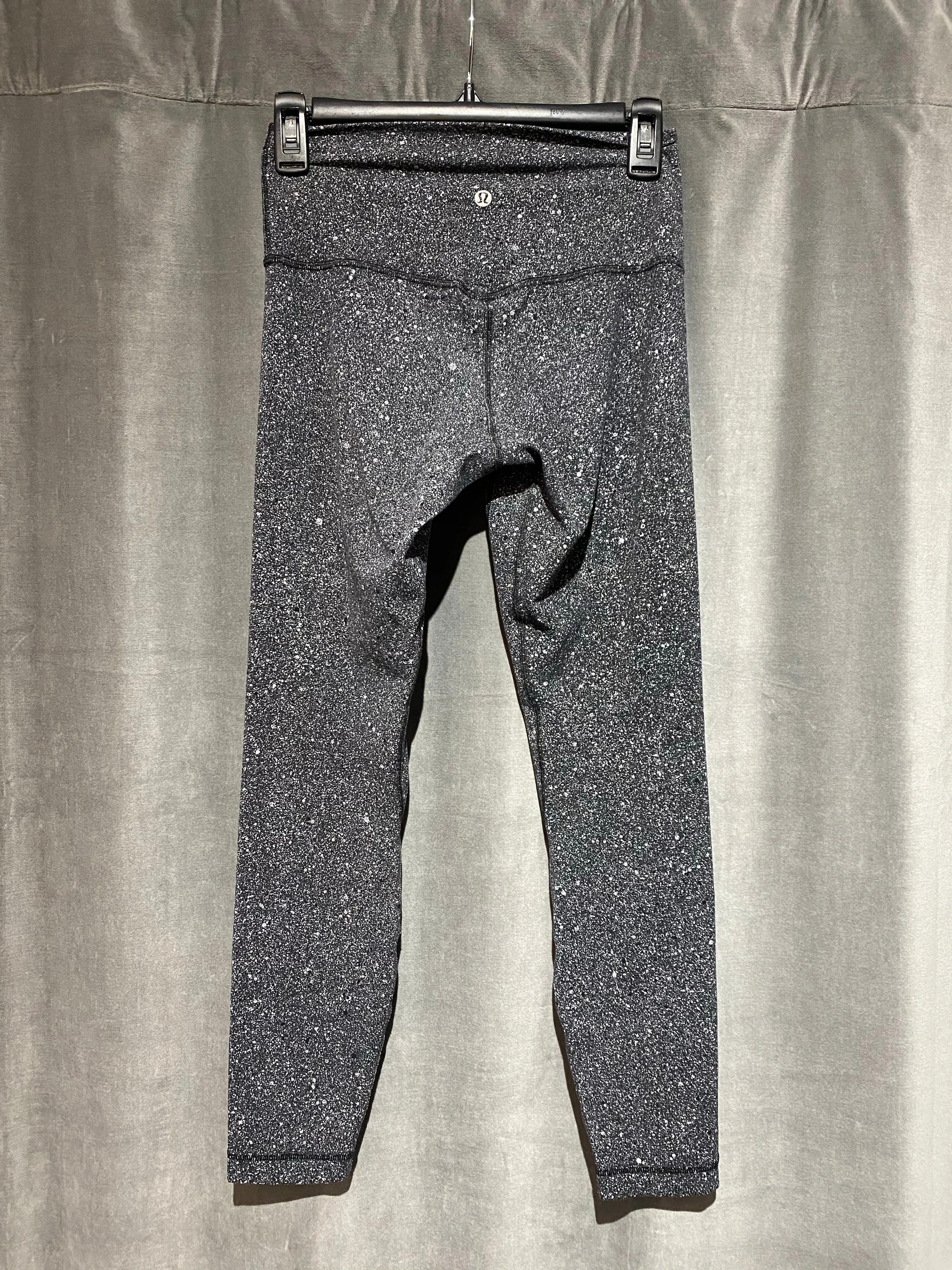 Lululemon Black Grey Speckled Leggings