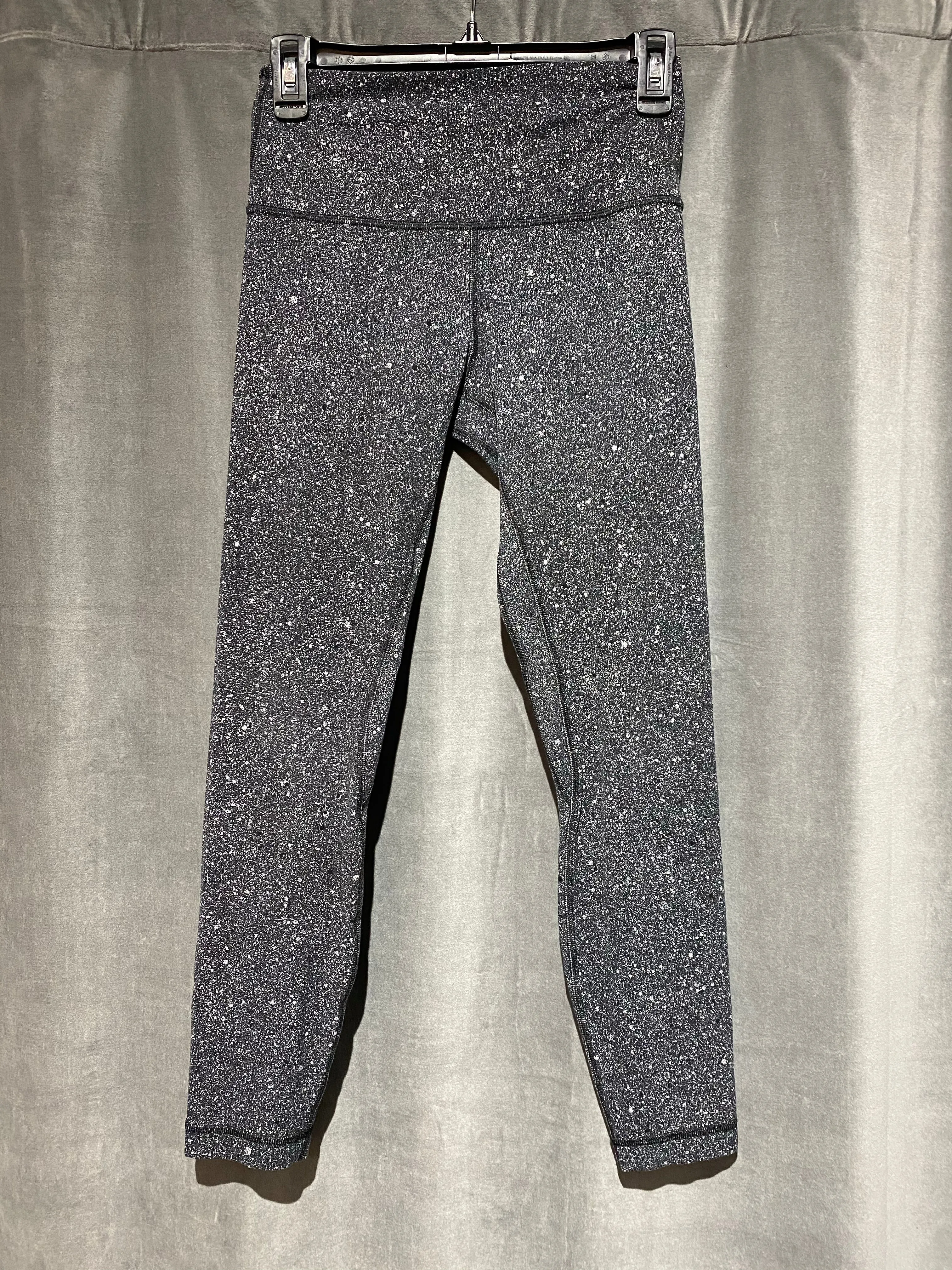 Lululemon Black Grey Speckled Leggings