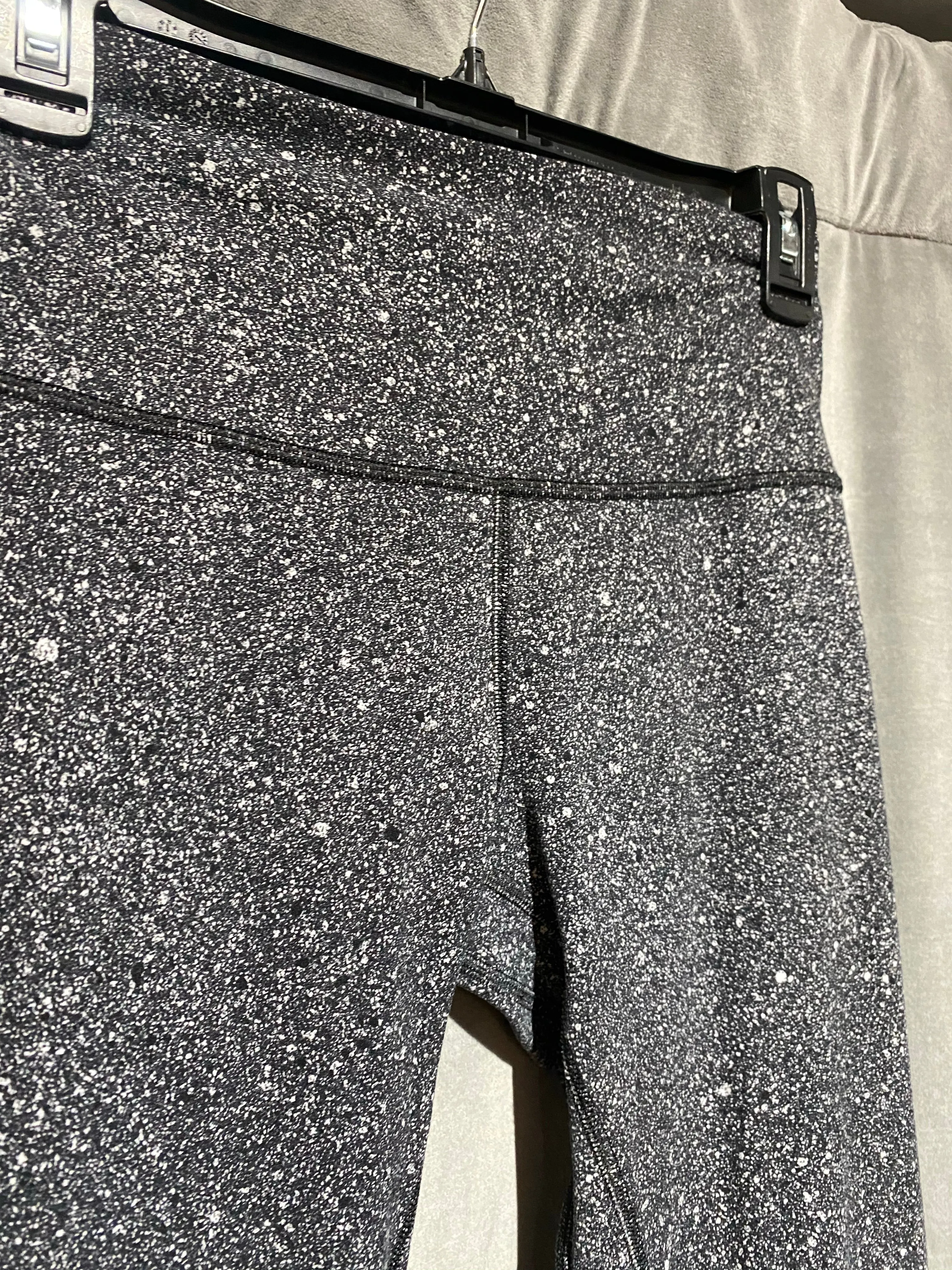 Lululemon Black Grey Speckled Leggings