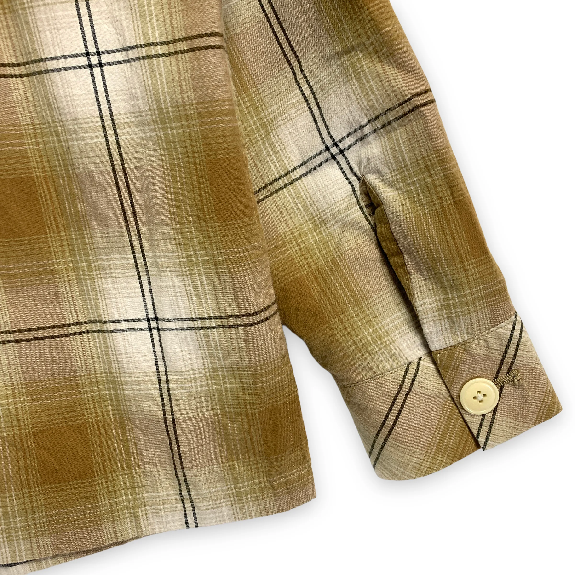 [M] Number Nine Shadow Plaid Zip Up Shirt Jacket