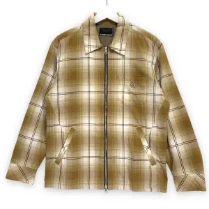 [M] Number Nine Shadow Plaid Zip Up Shirt Jacket