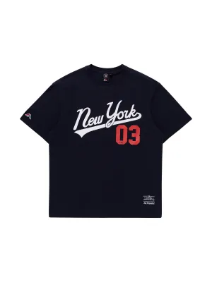 Majestic MLB New York Yankees Script Tee - Seaborn