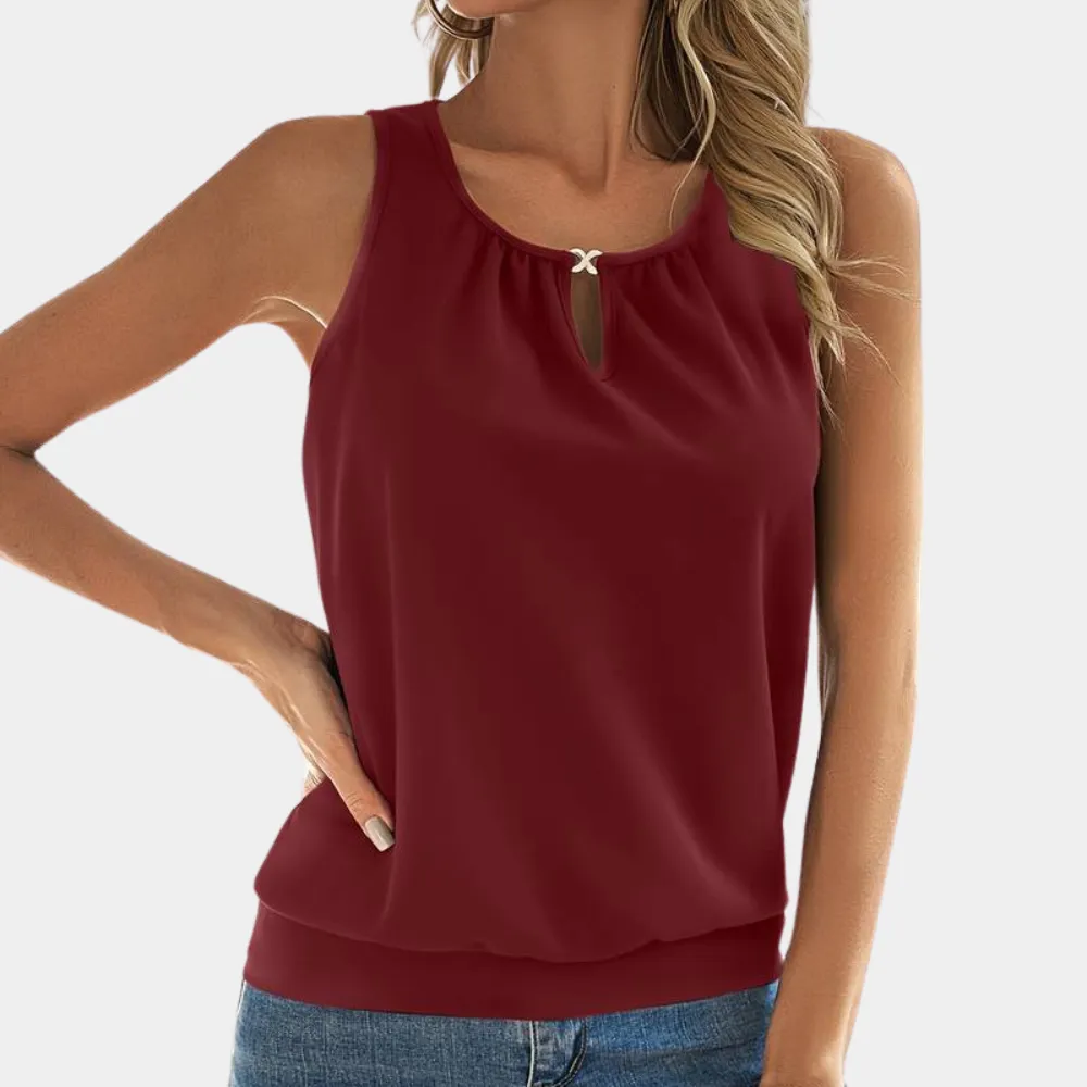 Mallory - Sleeveless Blouse - Simple & Versatile