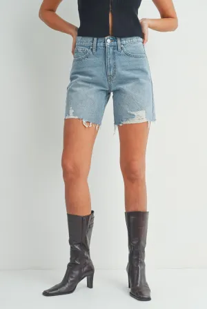 Mama Denim Shorts
