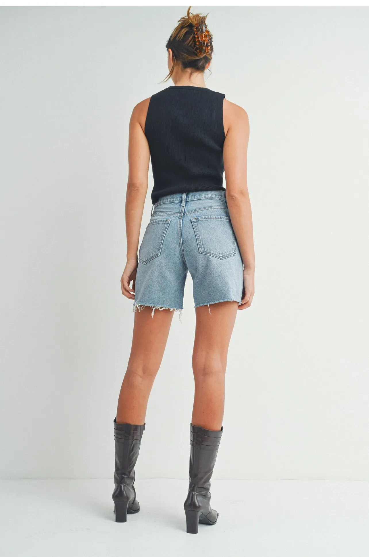 Mama Denim Shorts