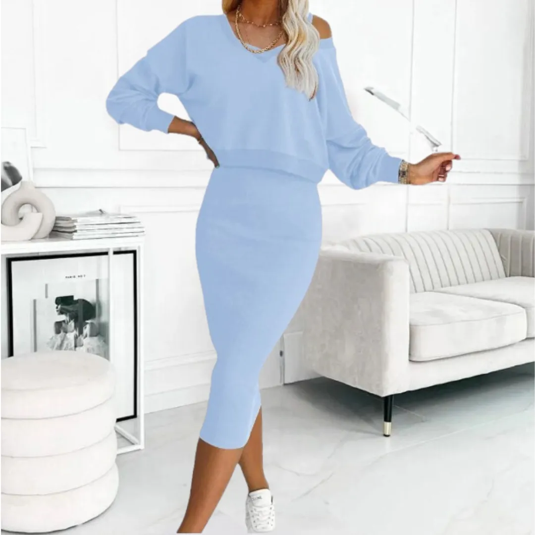 Margaret - Casual Sweatshirt and Dress Set