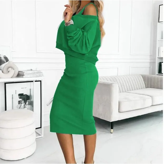 Margaret - Casual Sweatshirt and Dress Set