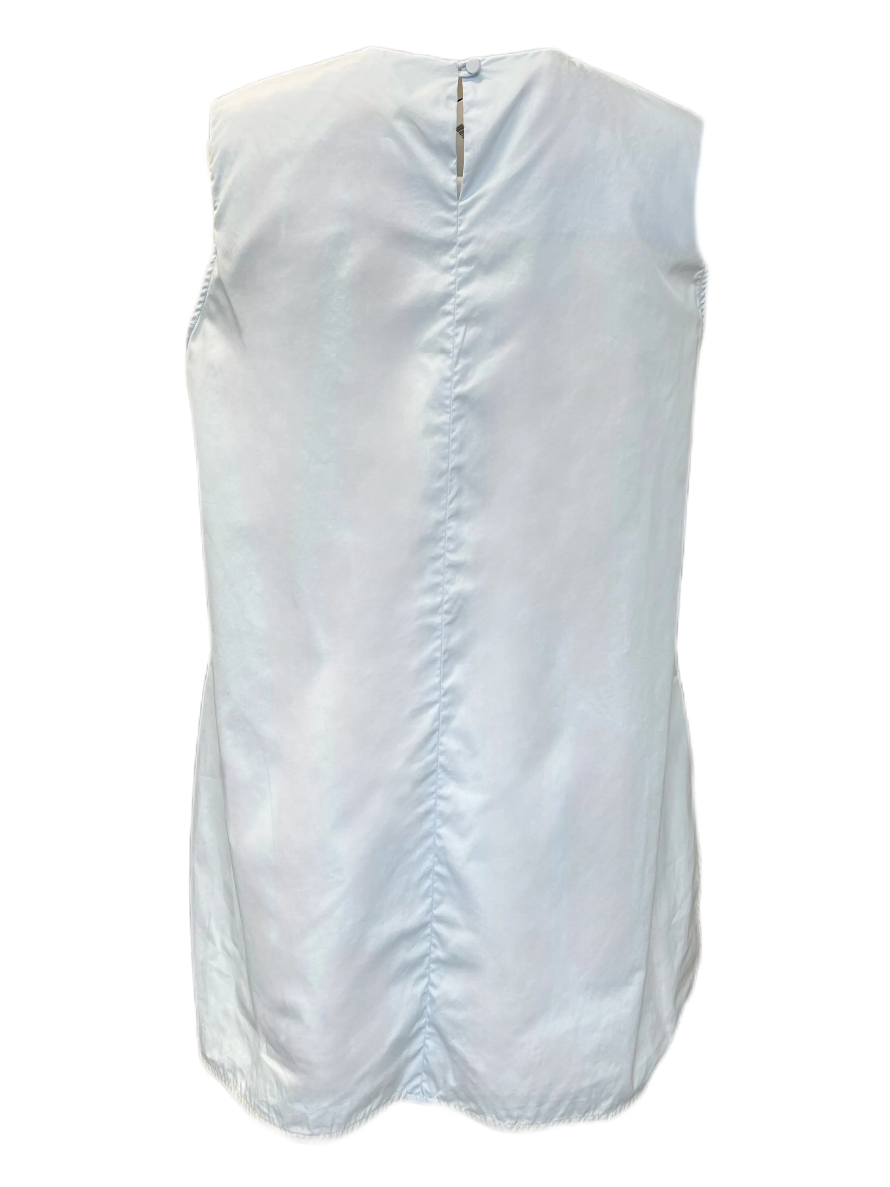 Marina Rinaldi Women's Blue Benny Sleeveless Cotton Top Size 12W/21