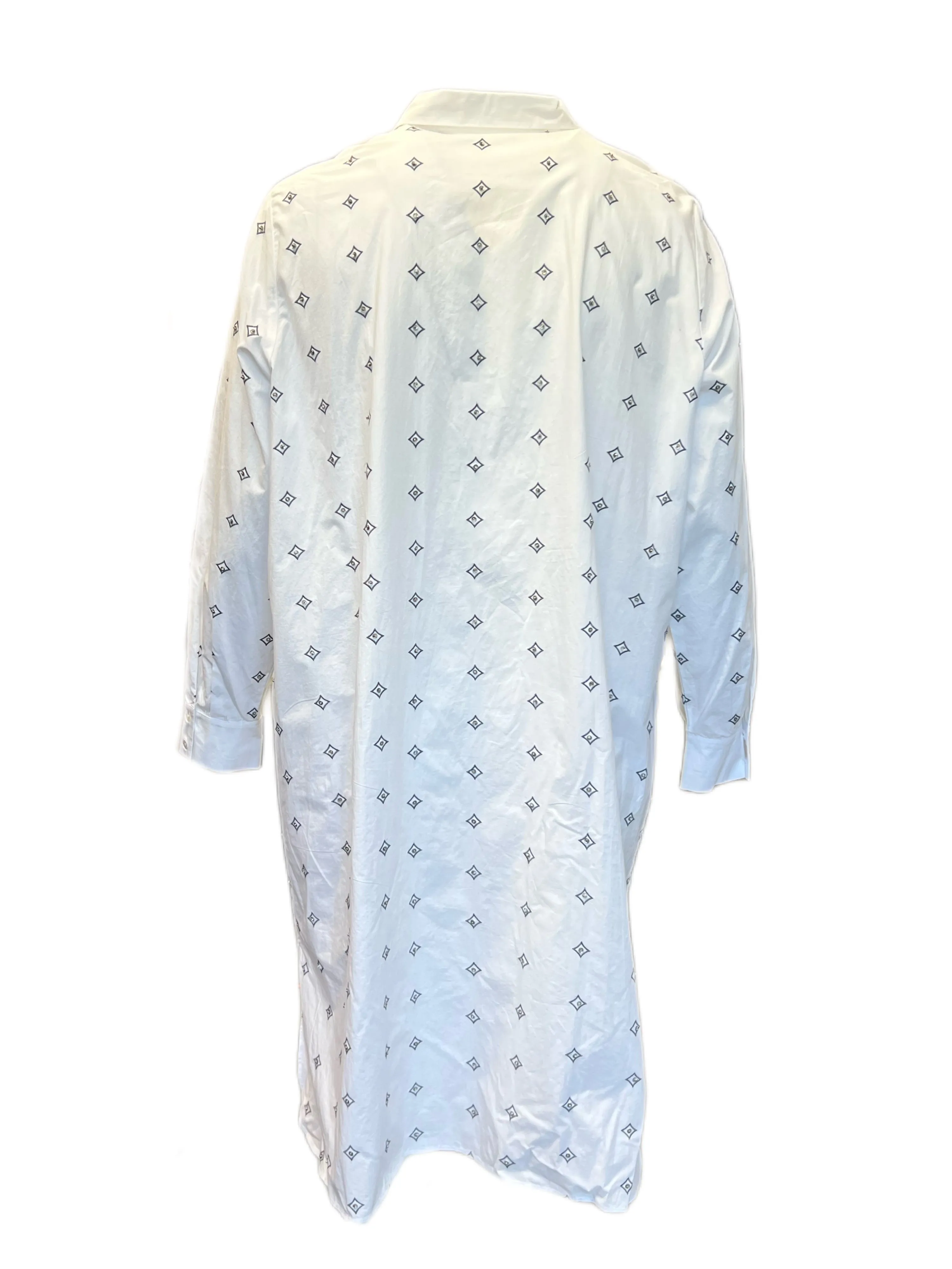 Marina Rinaldi Women's White Durare Embellished Shirt Dress Size 22W/31
