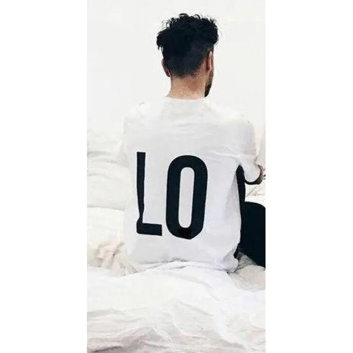 Matching Couple T-Shirt LO VE