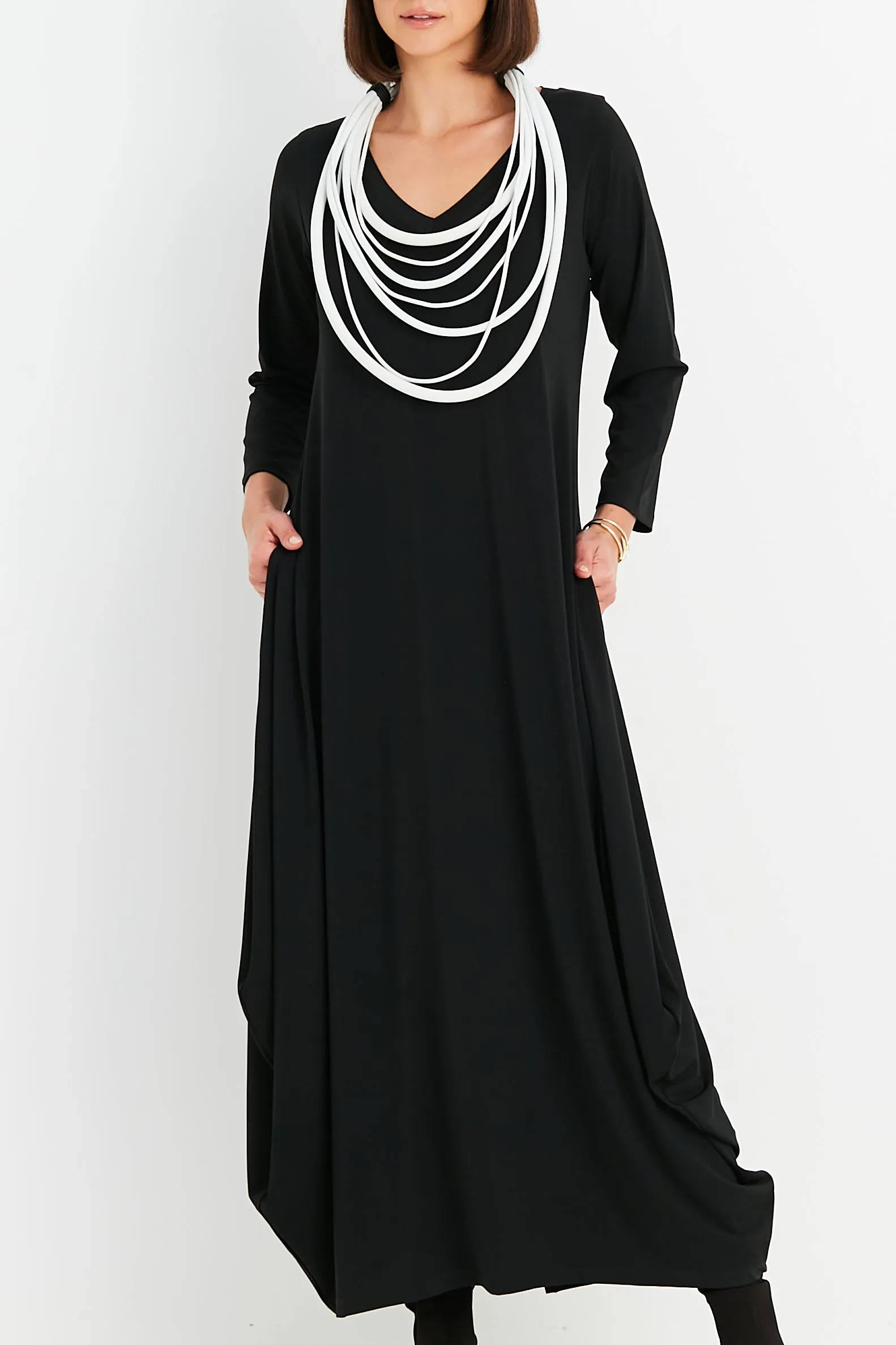 Matte Jersey Parachute Dress