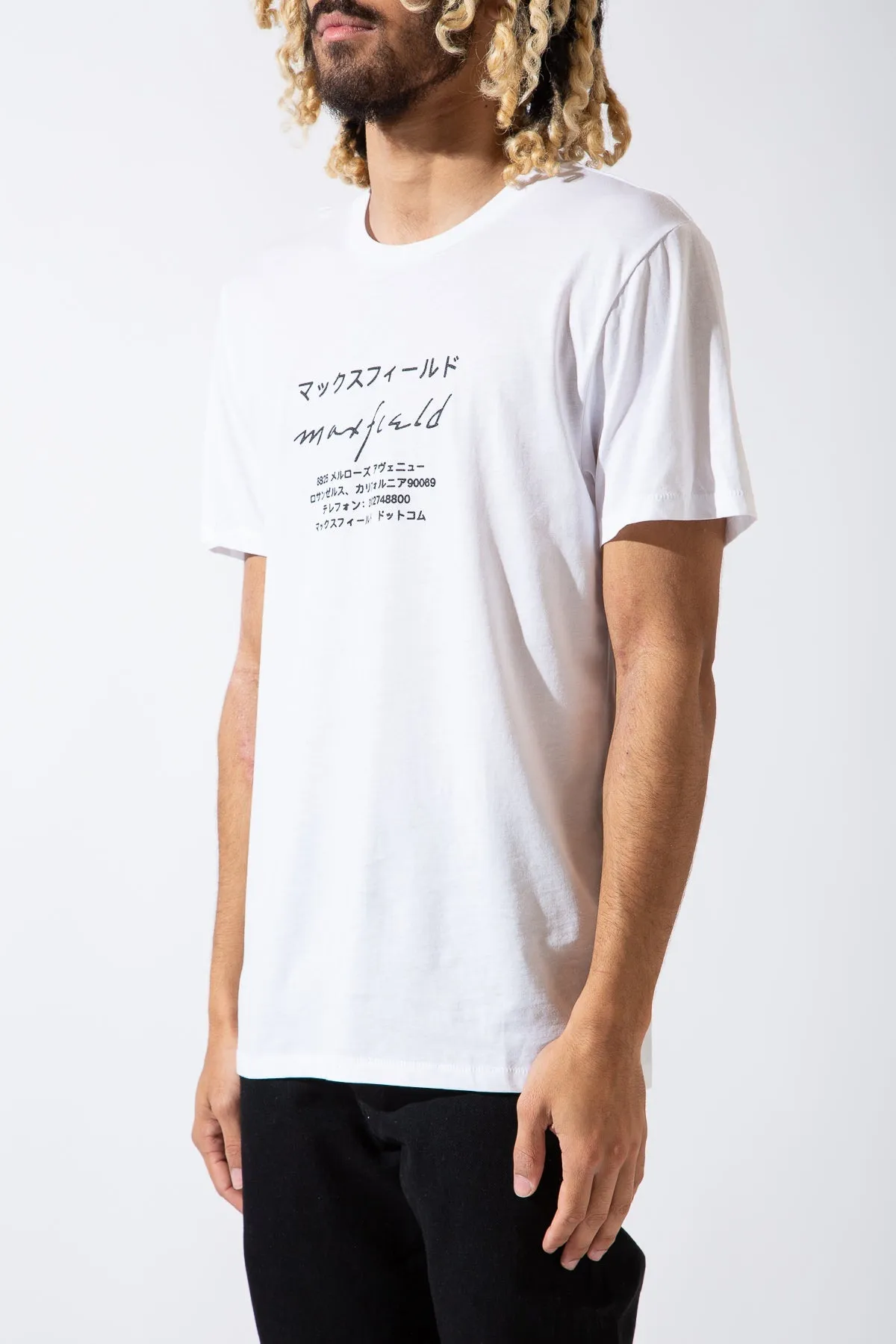 MAXFIELD MERCH COLLECTION | JAPANESE LOGO SHORT SLEEVE TEE