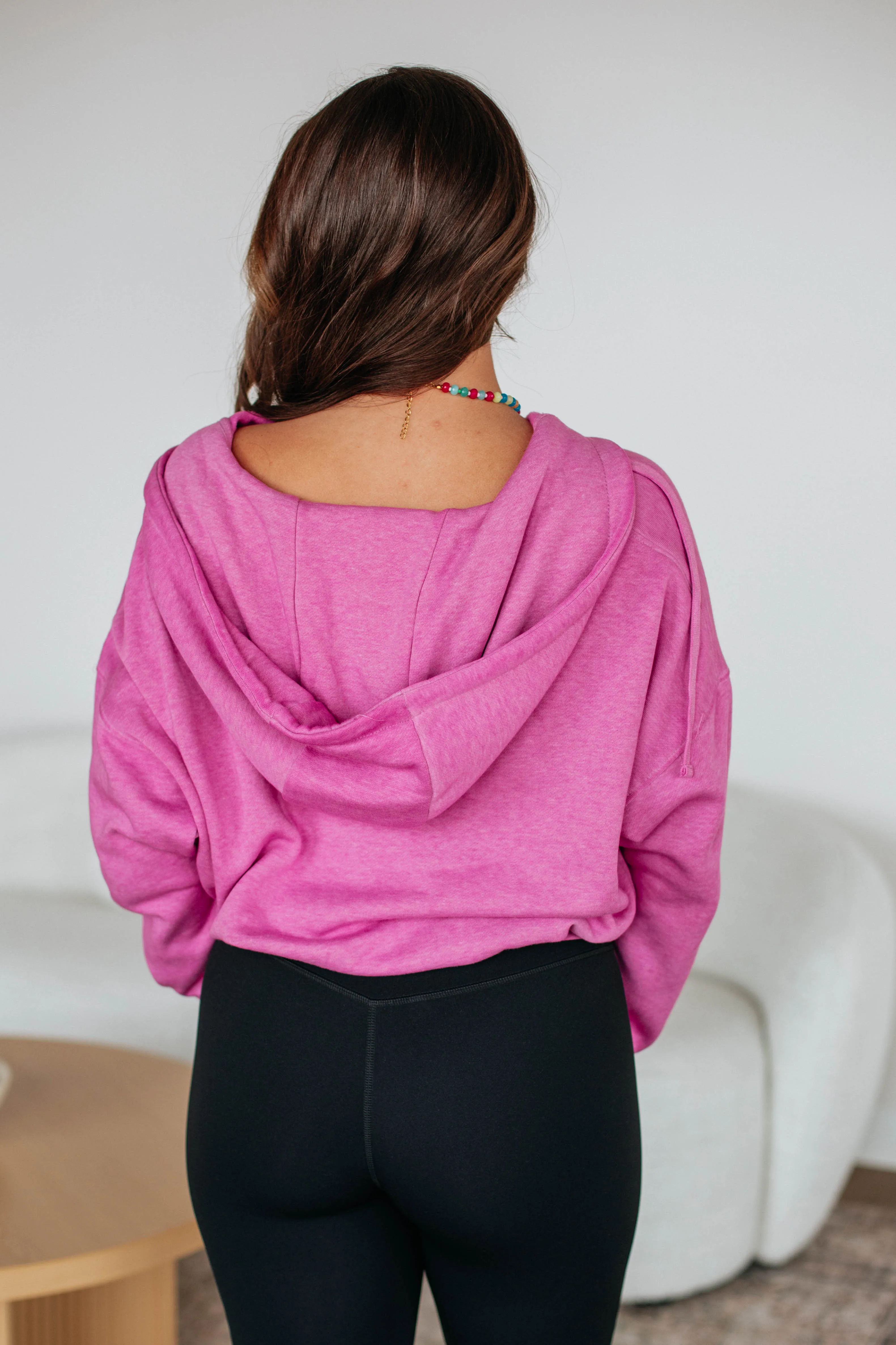 Maxwell Washed Zip-Up Hoodie - Orchid