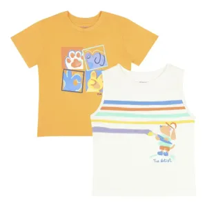 Mayoral Orange & Ivory T-Shirts (2 Pack)