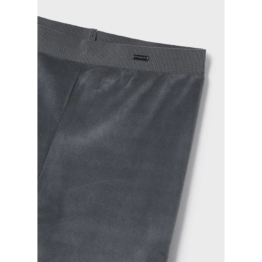 Mayoral Velvet Leggings - Titanium